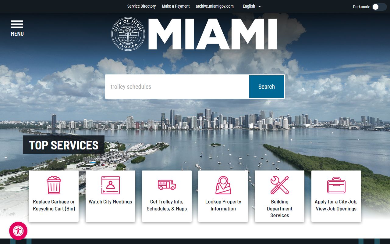 Miami city website obituary death records resources