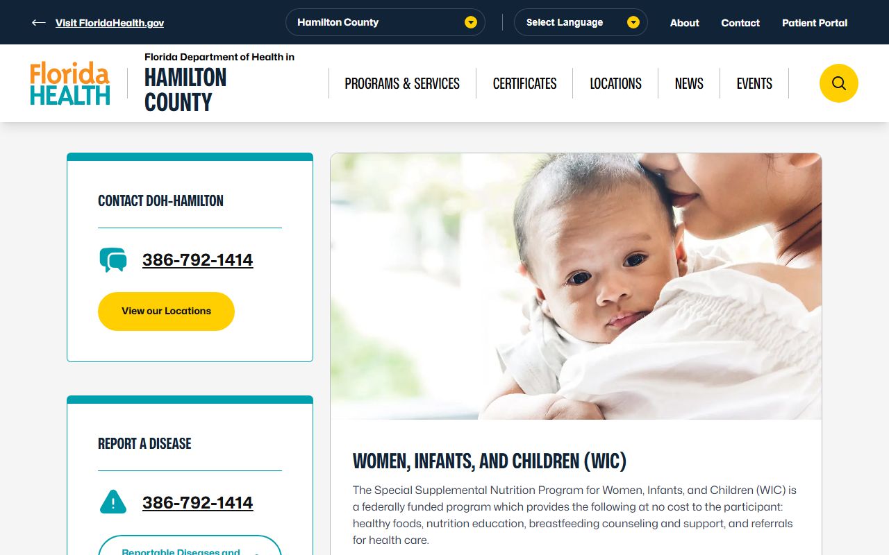 Hamilton County obituary death records DOH main page
