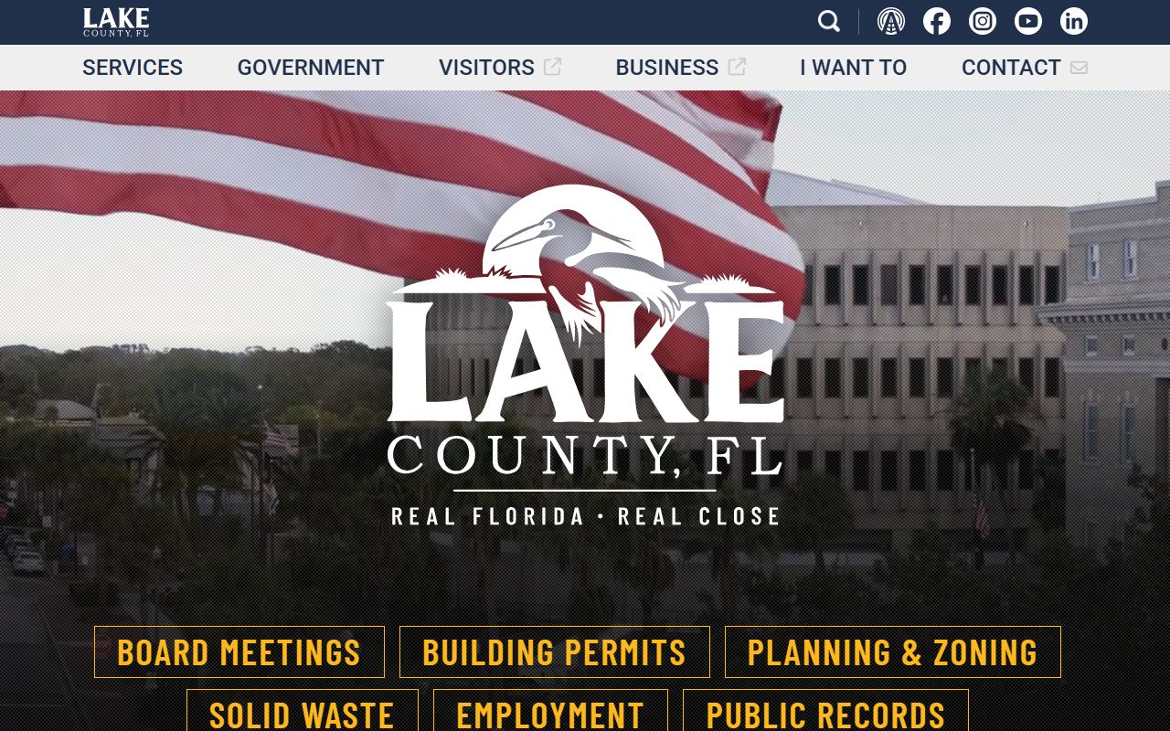 Lake County obituary death records government website