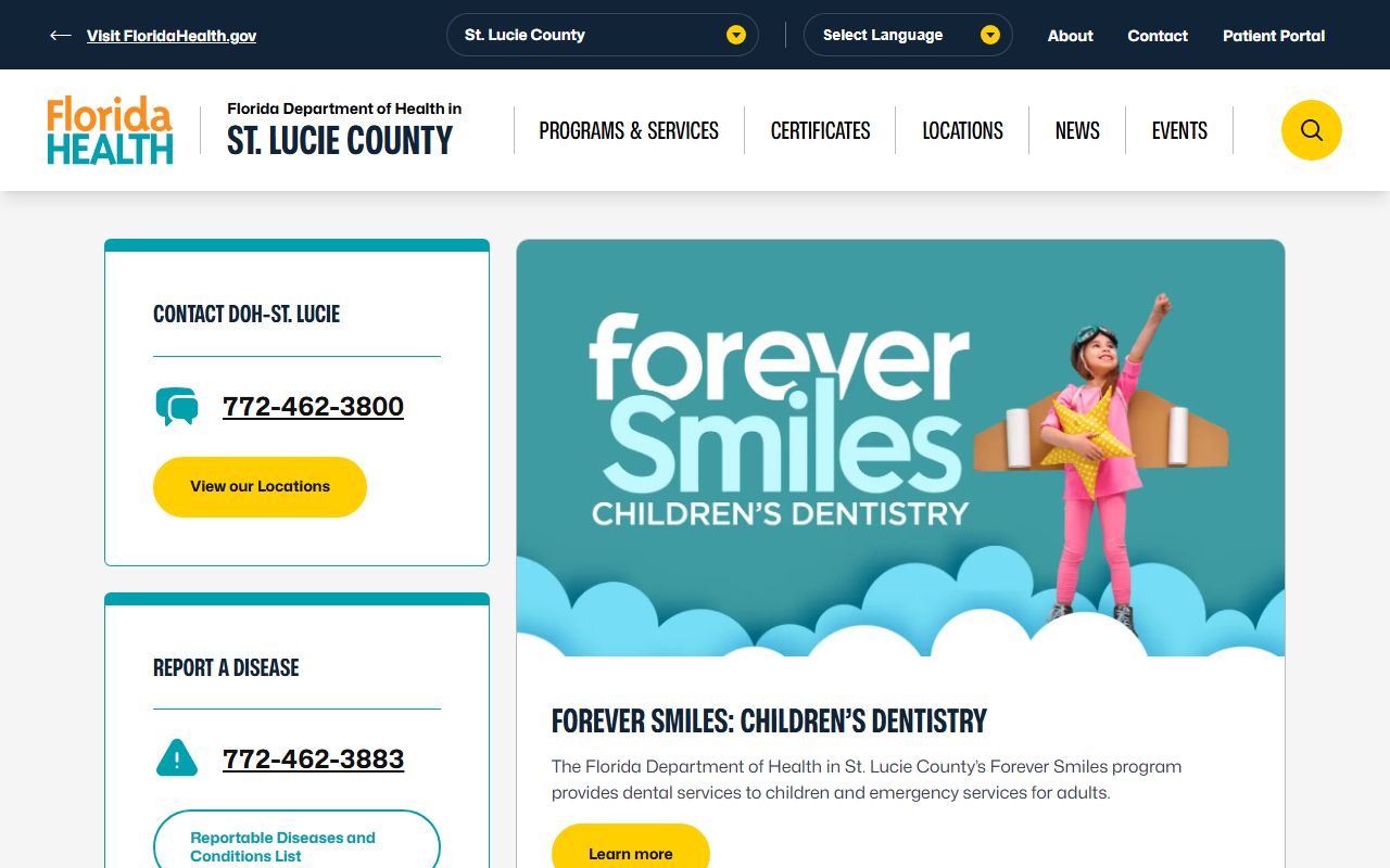 St. Lucie County obituary death records DOH portal